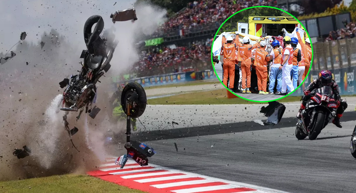 Espeluznante accidente en el MotoGP: el español Álex Márquez voló por el aire tras un despiste y su moto quedó destruida